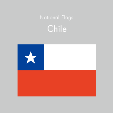 国旗ステッカー　チリ