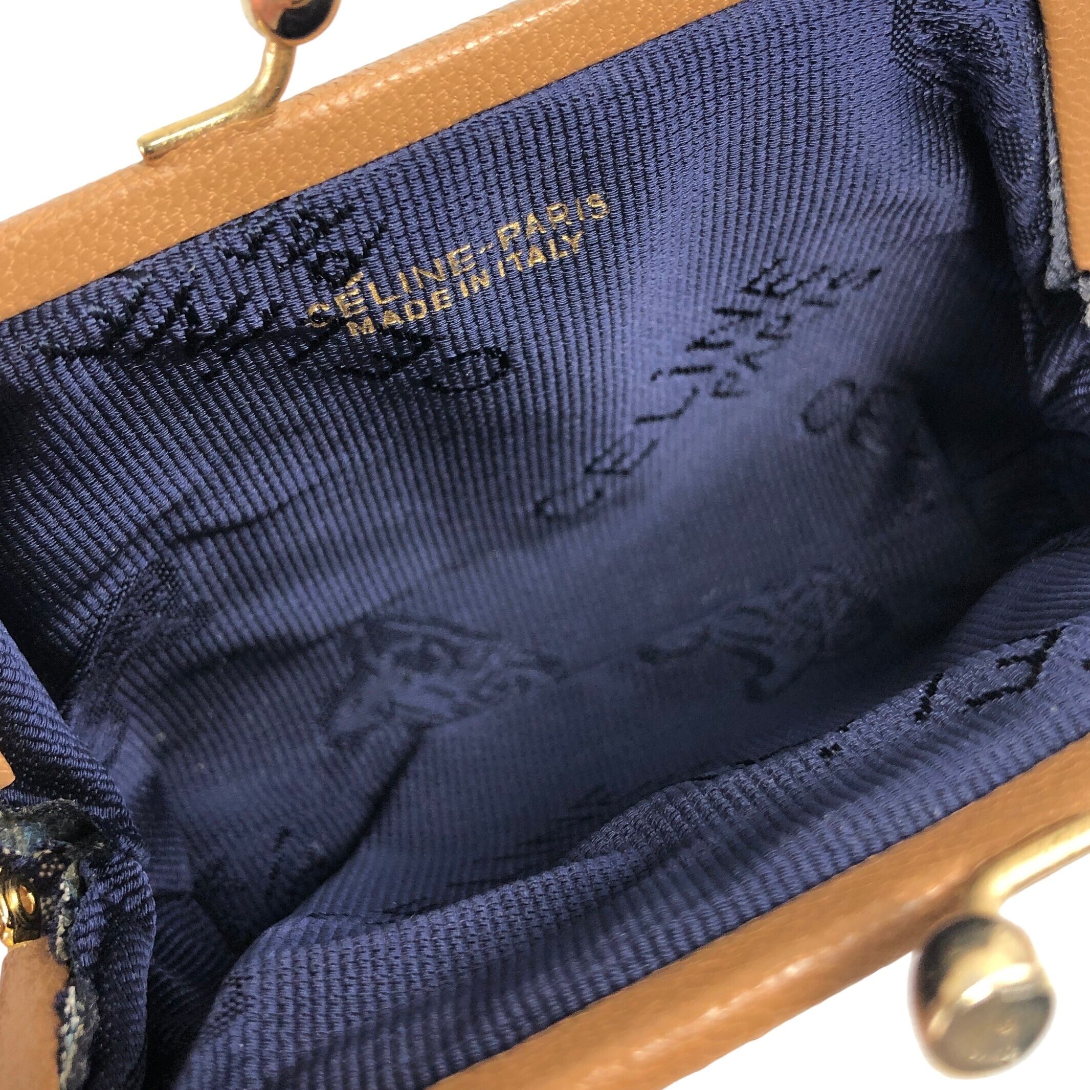 CELINE セリーヌ Cマカダム 財布 ネイビー ホースキャリッジ