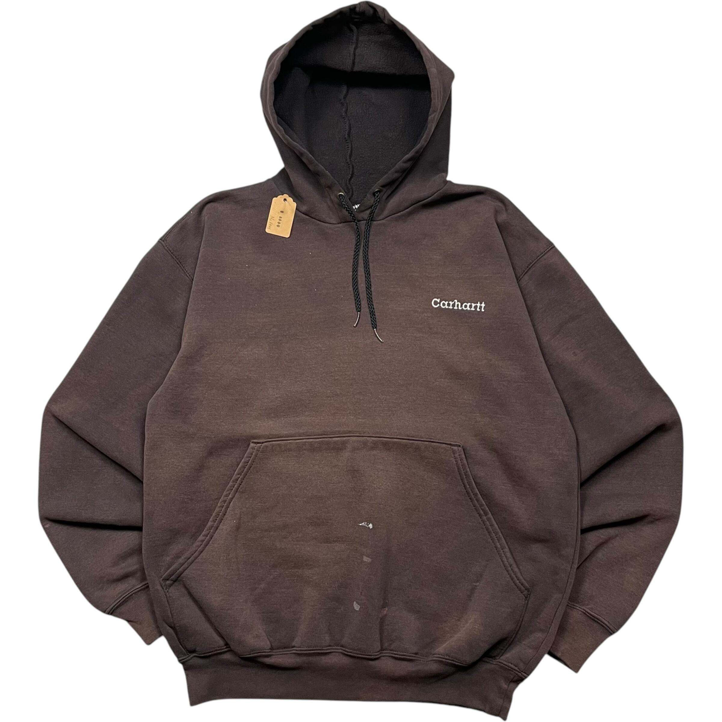 《S》Carhartt カーハート 刺繍ロゴ パーカー ブラウン no.6021