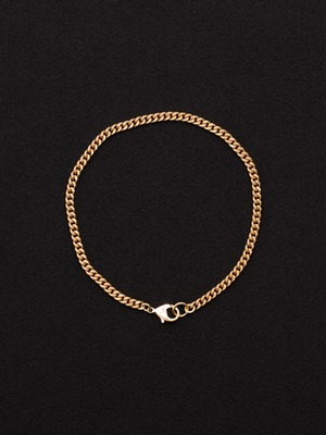 18k Gold Flat Chain Bracelet