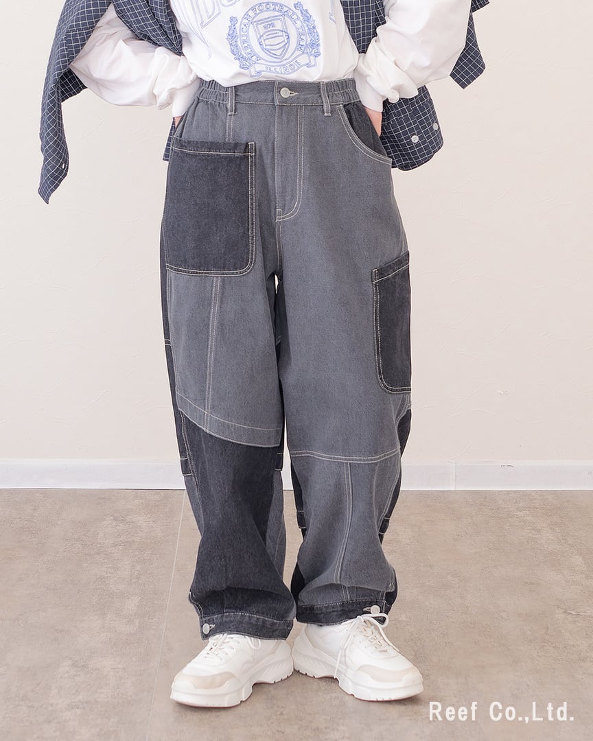 リビルドパッチポケットデニムパンツ】 ST-223742 Brand