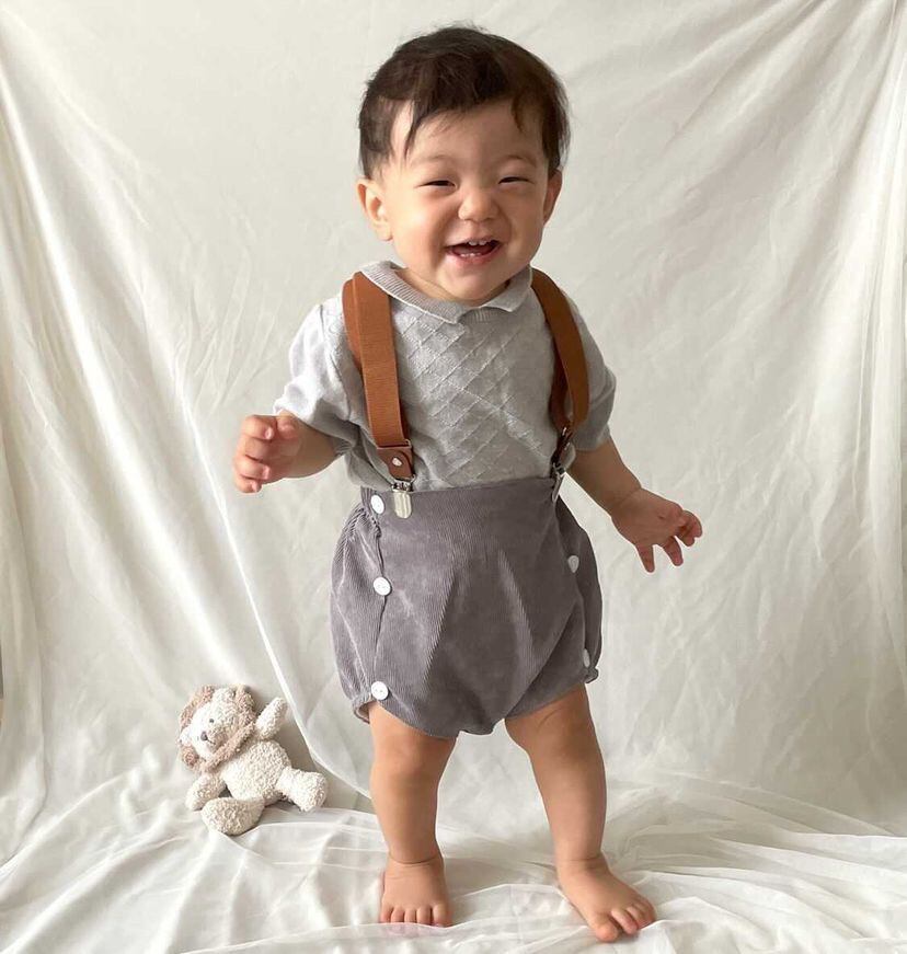 【即納】6ボタンのコーデュロイブルマ|海外子供服|韓国子供服