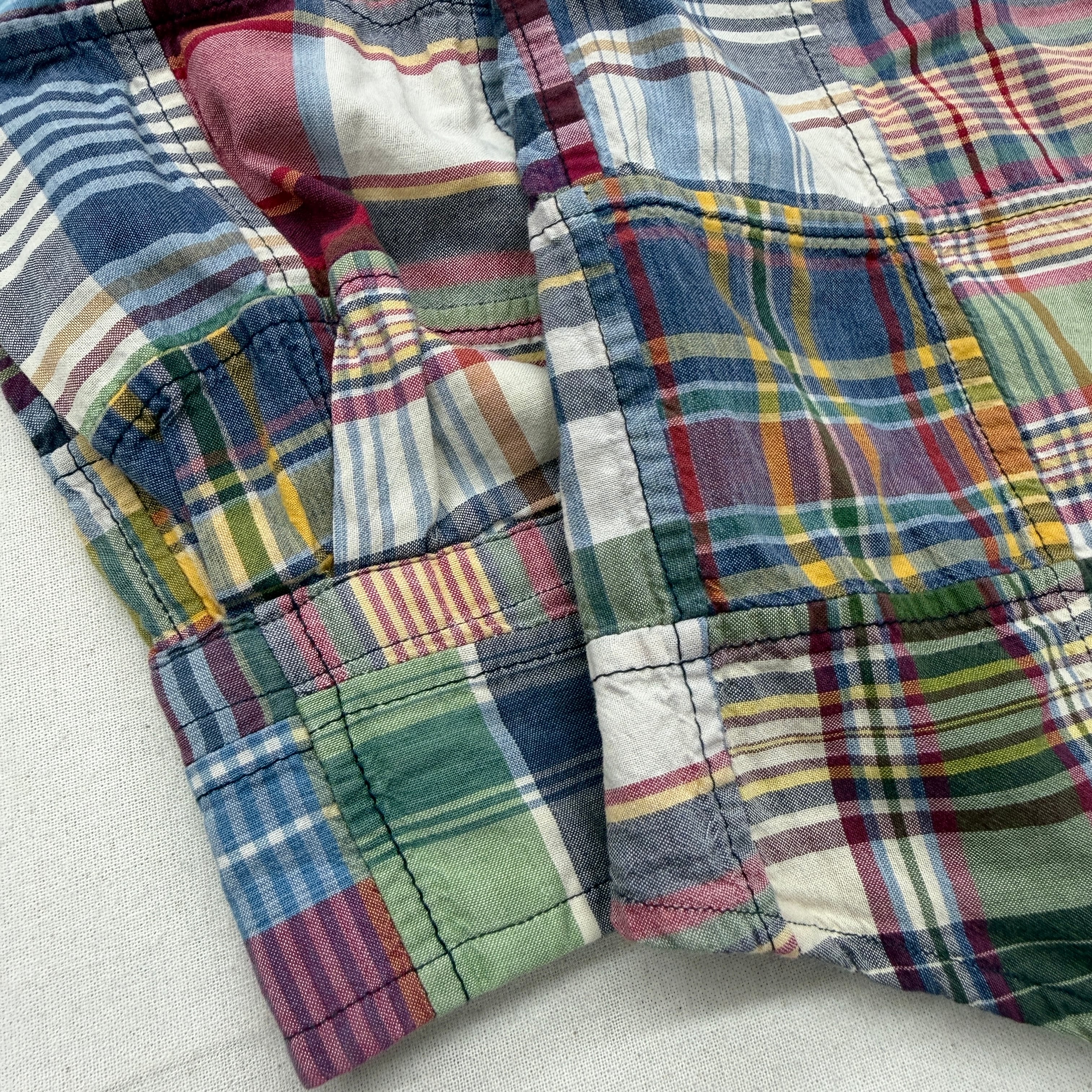 RALPH LAUREN】patchwork shirt パッチワーク シャツ ラルフローレン