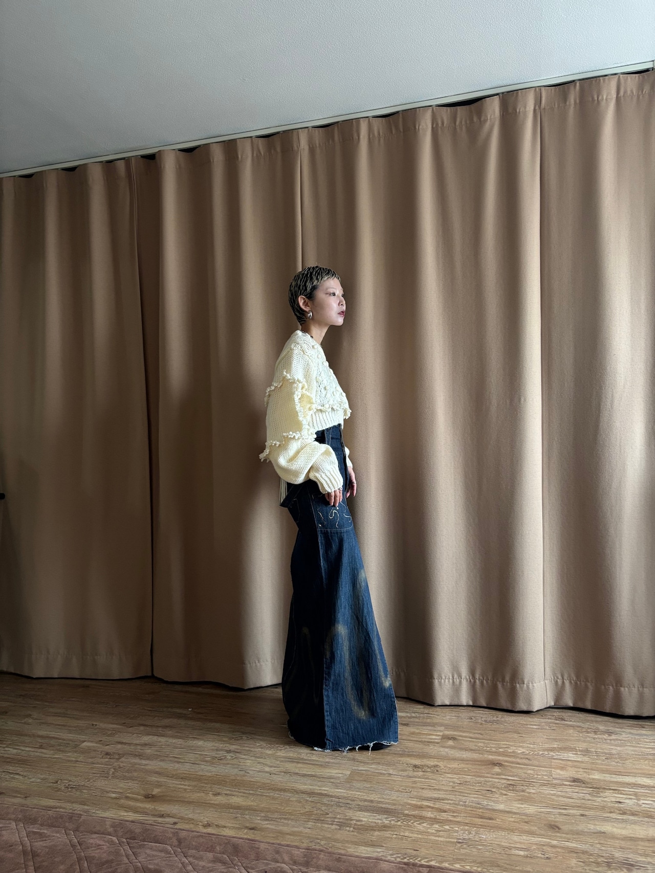 natural cream remake knit-5060-11