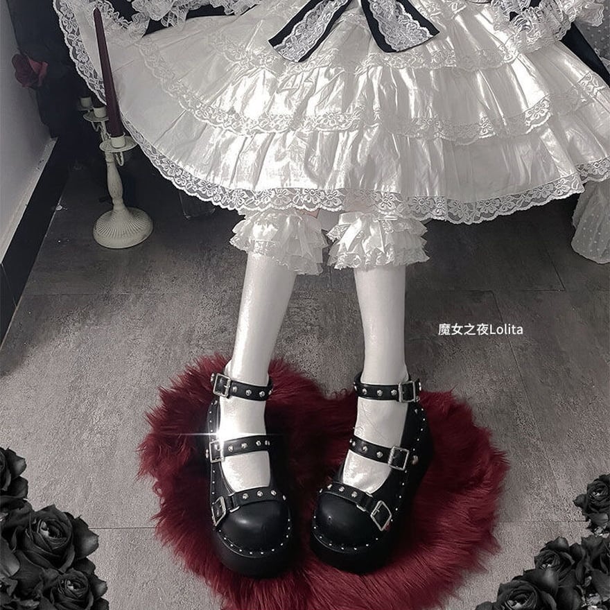 ゴスロリ通販 With U ゴシック ロリィタ 厚底靴 ゴスロリ靴 マフィン
