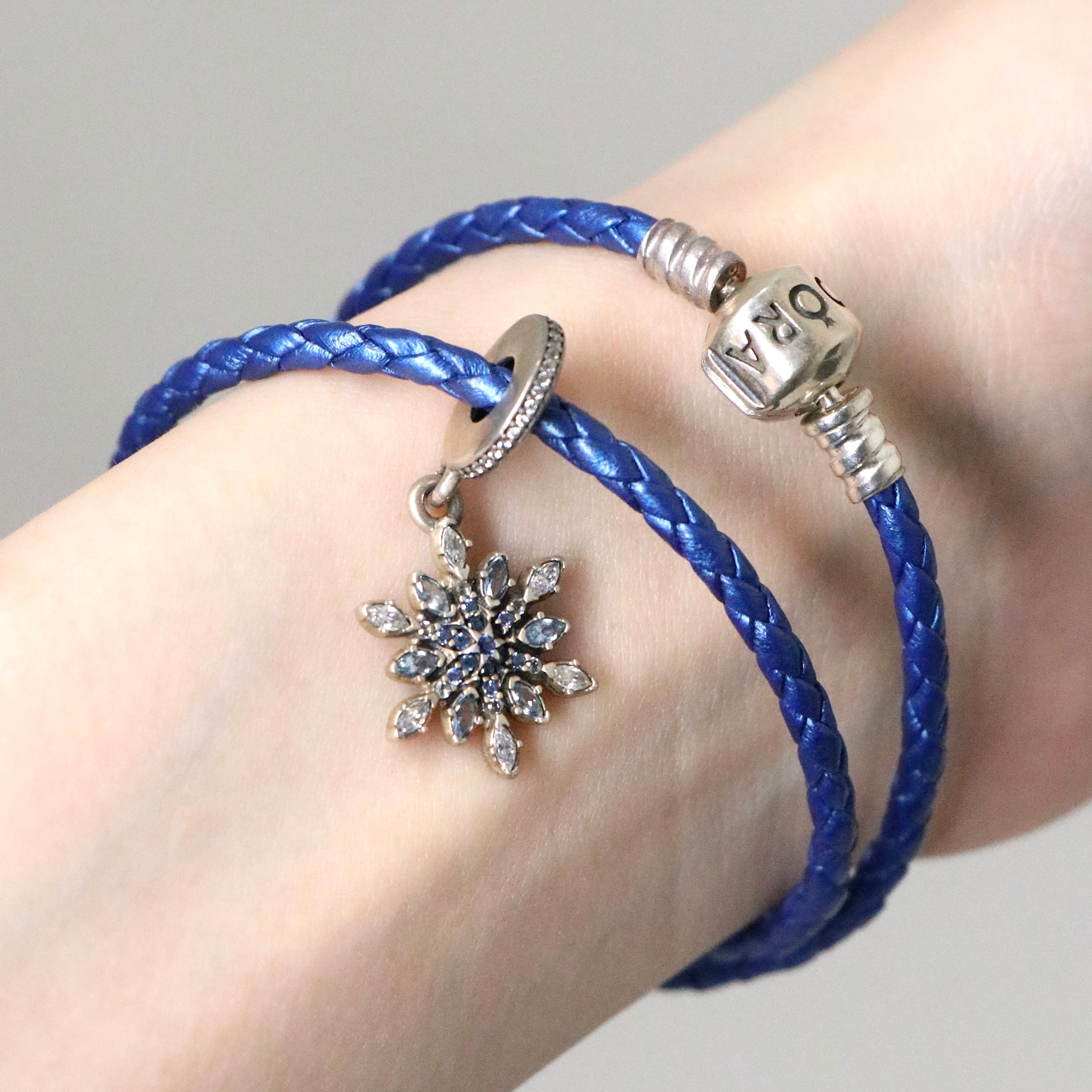 pandora チャーム ブレスレット シルバー925 レザー パンドラ | 2122