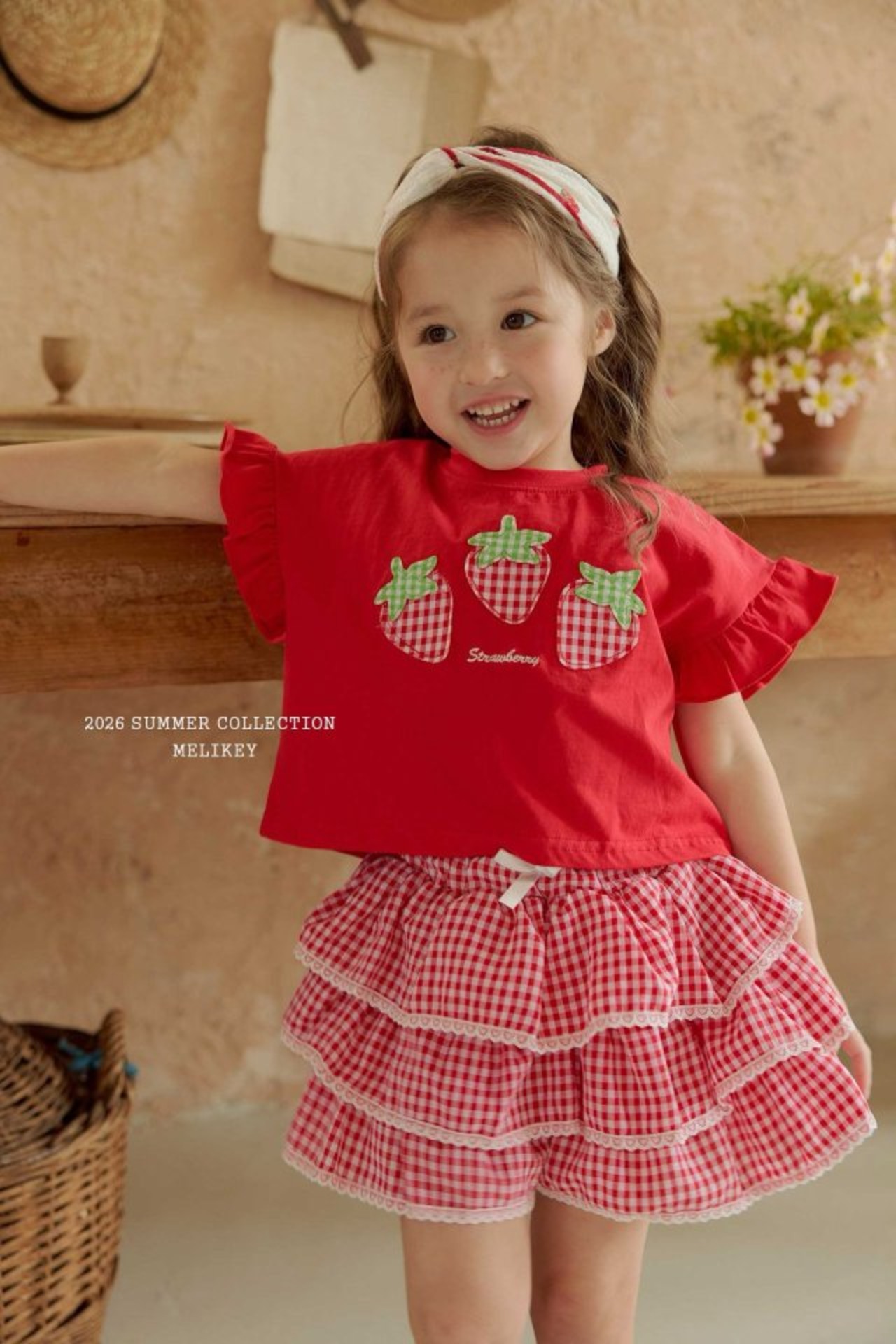 [MELIKEY] Checkered Tiered Pants (JS/JM) / [미라이키] 체크캉캉팬츠 (JS/JM)