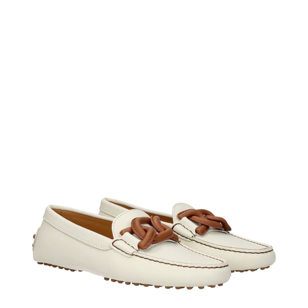 【新品】TOD'S トッズ レディース ローファー レザー ホワイト XXW00G0IC00N6MC016