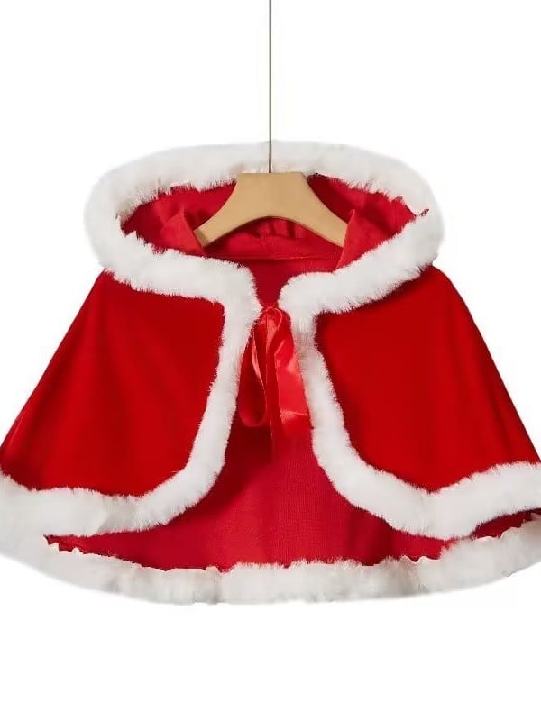 シンプルクリスマスポンチョ【2色】V05033