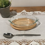 グラタン皿　木製トレー付き　オールドパイレックス　Pyrex  CORNING  コーニング社製