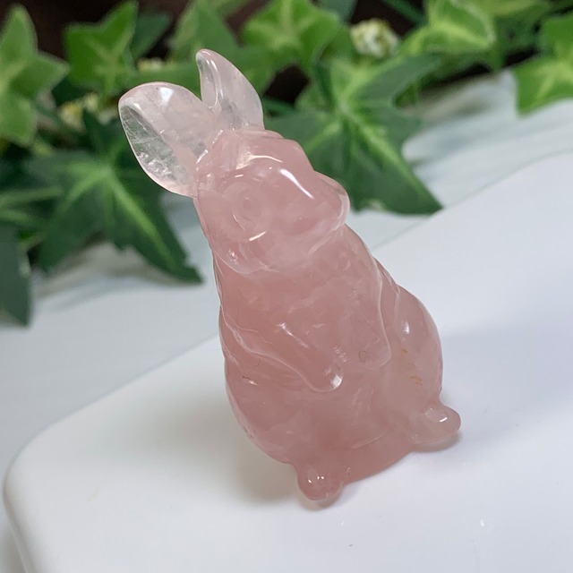 16.可愛いうさぎさん・ローズクォーツ