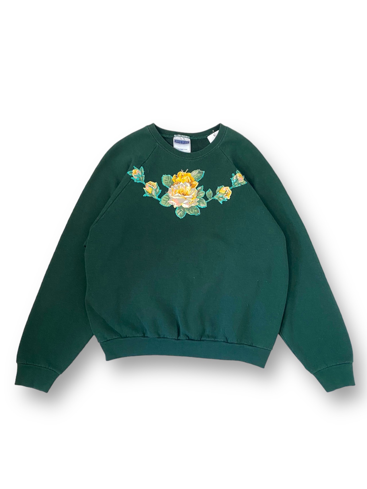 “FRUITS OF THE LOOM” Flower pattern sweat