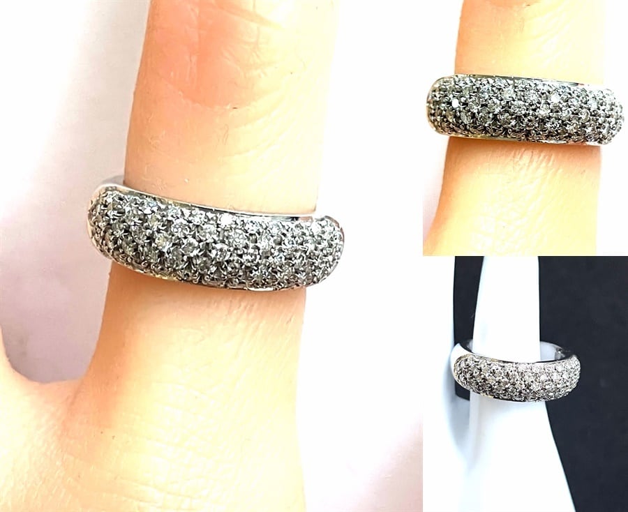 DAMIANI ダミアーニ K18WG ホワイトゴールド パヴェ ダイヤモンド