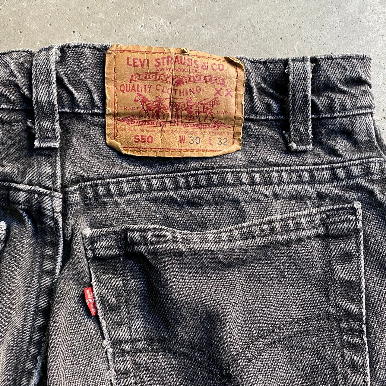 90年代 USA製 Levi's リーバイス 550 テーパード ワイド バギー デニム