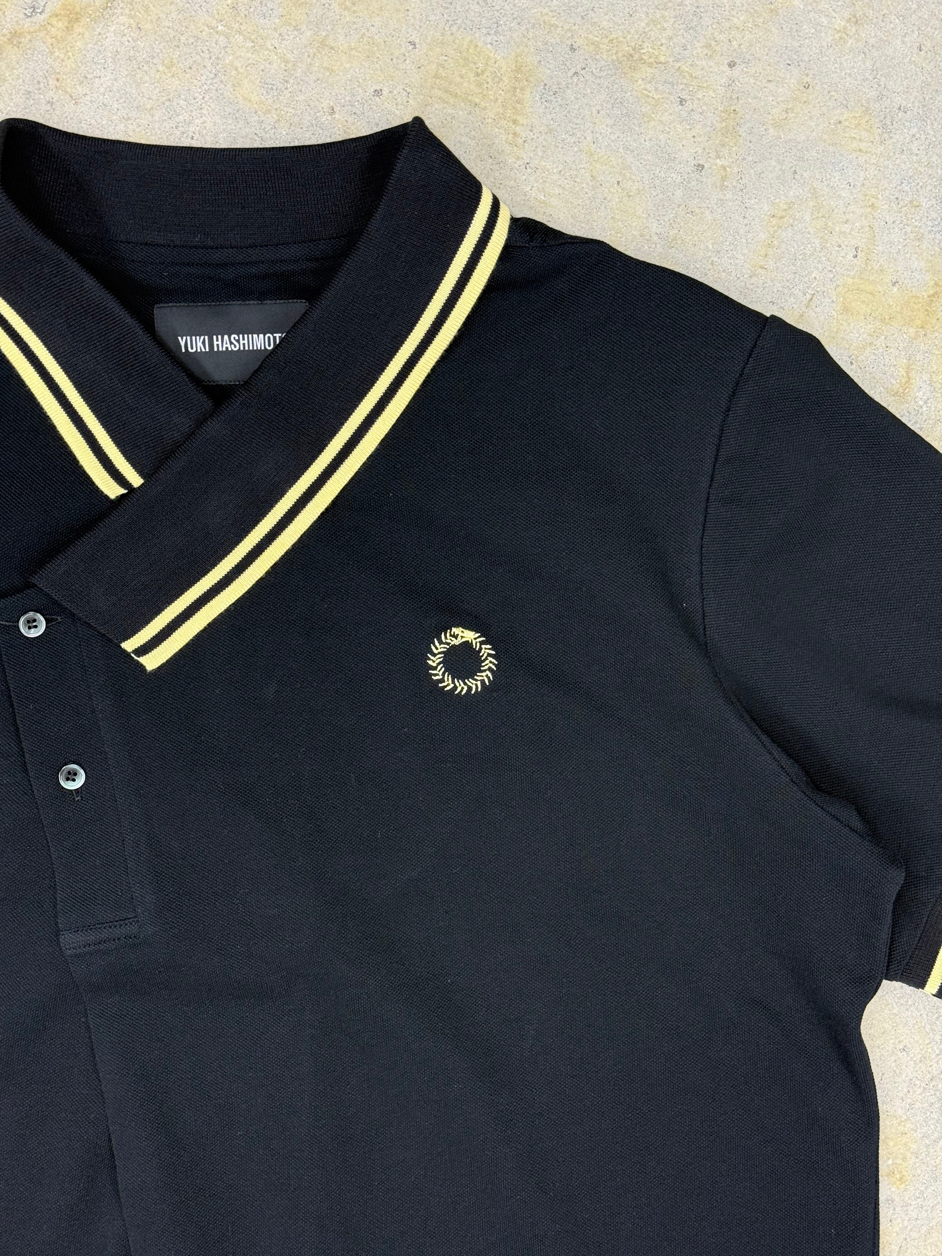 YUKI HASHIMOTO | YNECK POLO SHIRTS | BLACK | HOWDAY