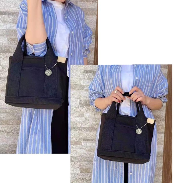 [Volsha] トートバッグ レディース キャンバス 仕切り ミニトート 小さめ マザーズバッグ ランチバッグ ハンドバッグ 自立 サブバッグ ミニバッグ おしゃれ かわいい 軽量 お散歩 お買い物 旅行 通勤 メンズ レディース 男女兼用