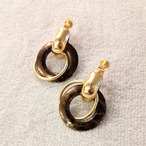 vintage earrings 2 circle design