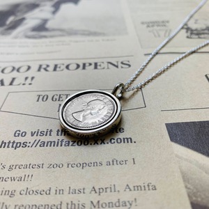 シックスペンスコイン回転式ネックレス