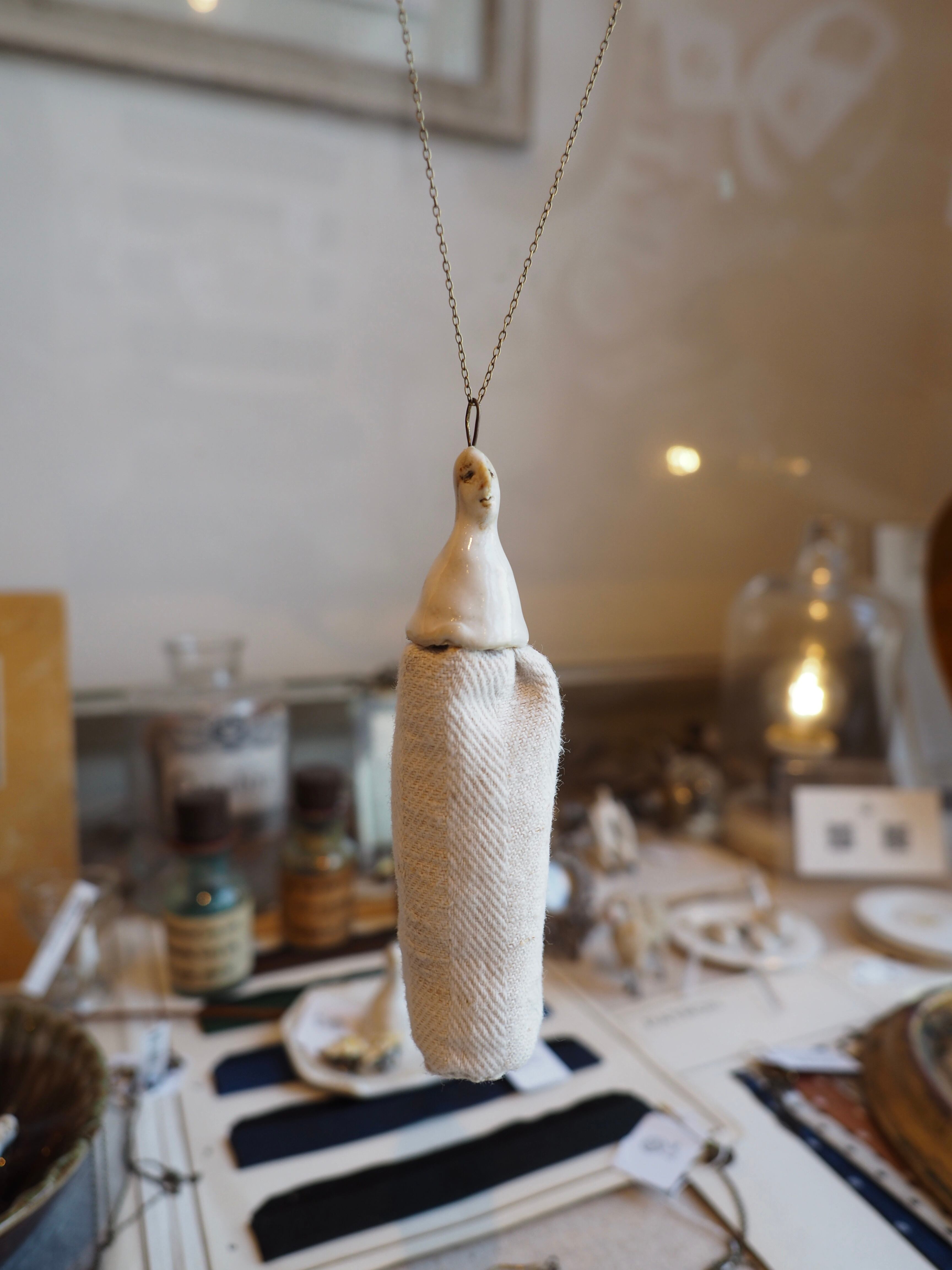 miss platicca 「Pörtrait」#56 OPERA LENGTH NECKLACE OF TWO WHITE