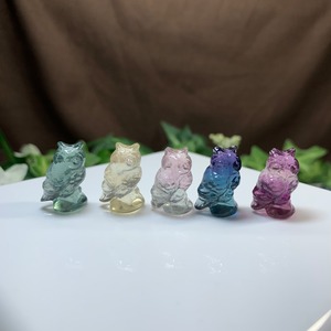 2.可愛い家族･小さいフローライトふくろう