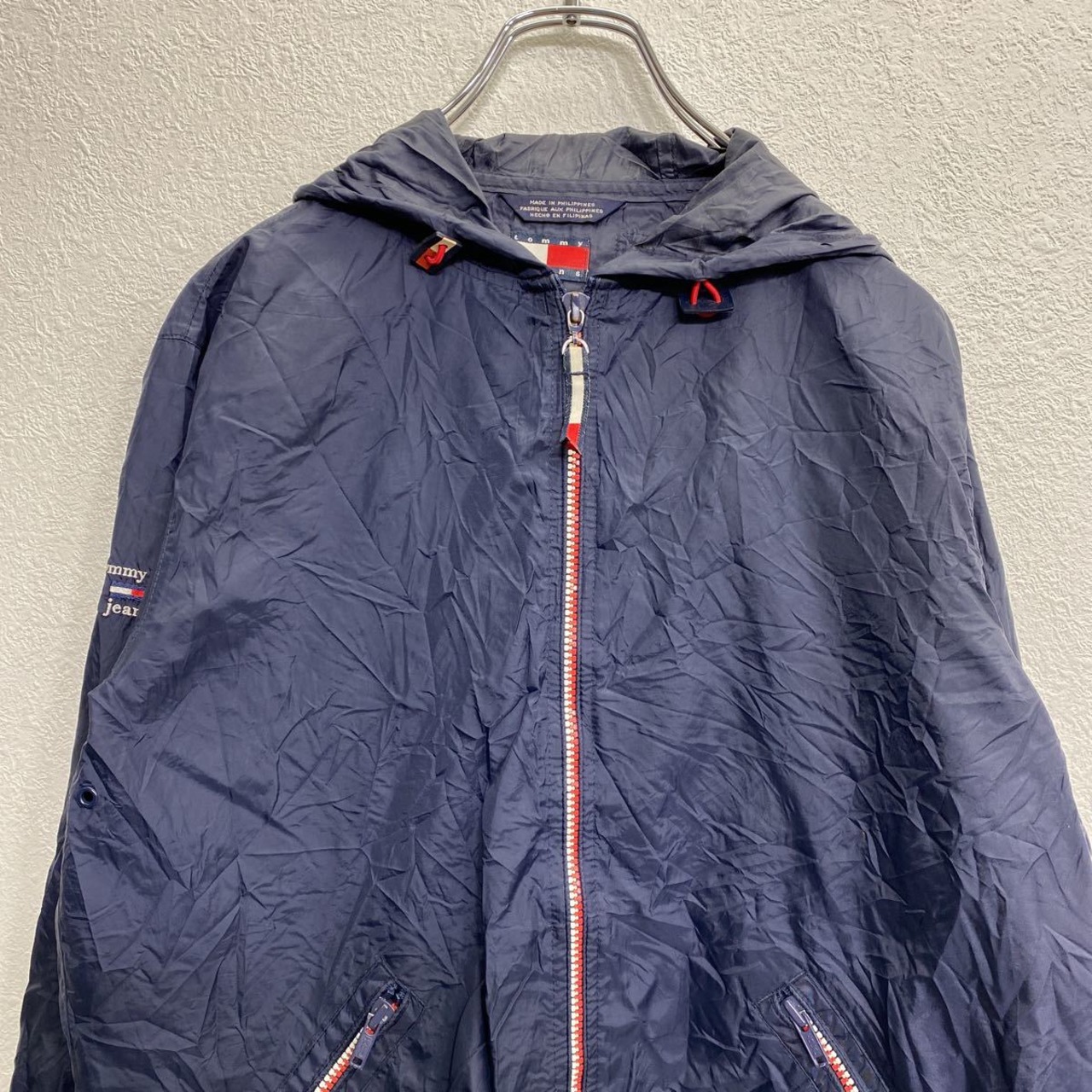 TOMMY HILFIGER ナイロンジャンパー レディース L ネイビー トミー 