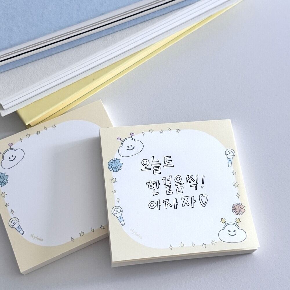 skyfolio] くも Square メモ パッド（全4種） | moim - 韓国雑貨や小物