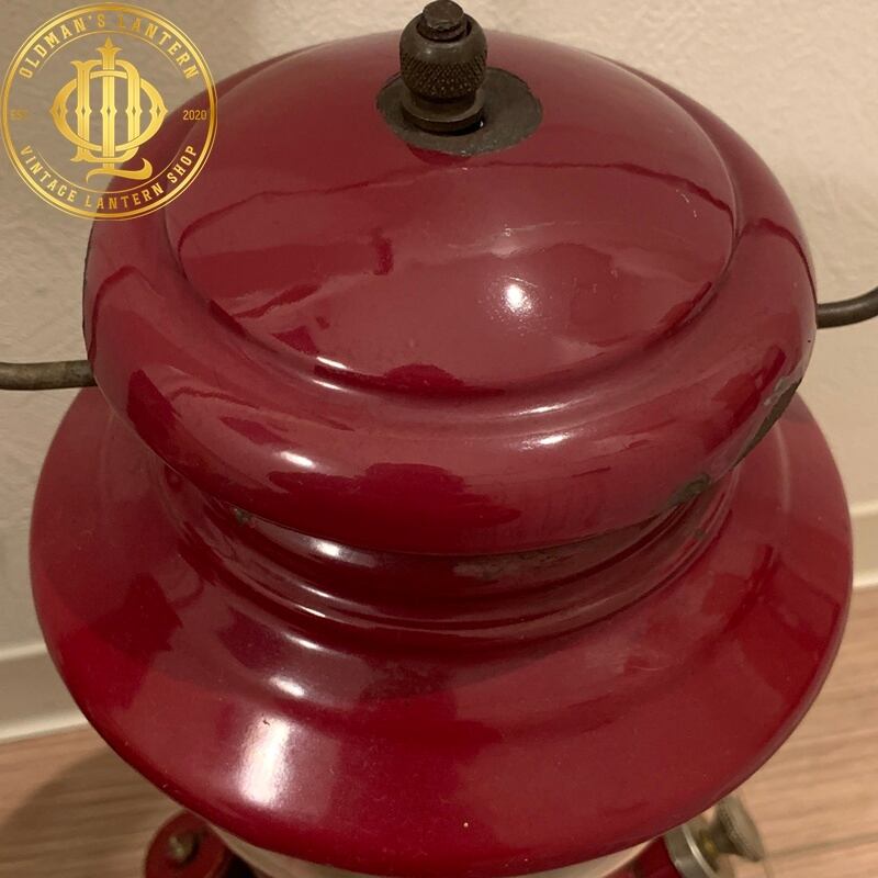 バーガンディ】Coleman コールマン 200A ガソリンランタン 1962年3月