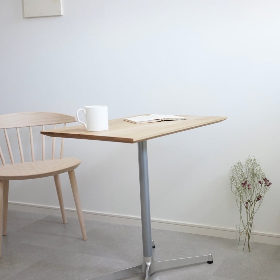 高さ自由指定】70cm×50cm カフェテーブル 北欧 オーク 無垢 ダイニング