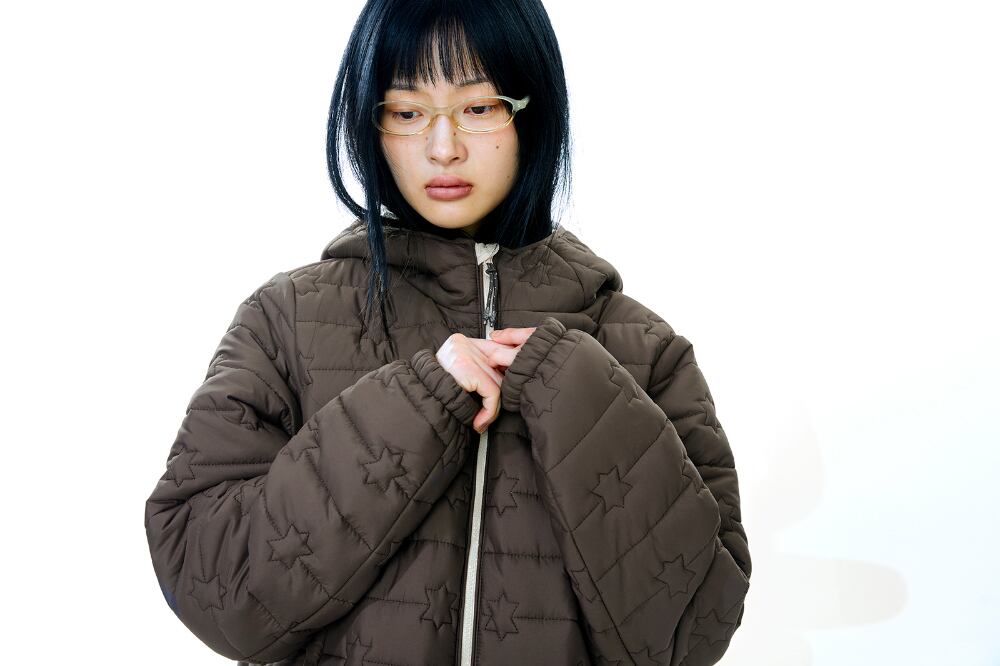 COYSEIO] FLUFFY LIGHT PADDED JACKET BROWN 正規品 韓国ブランド 韓国