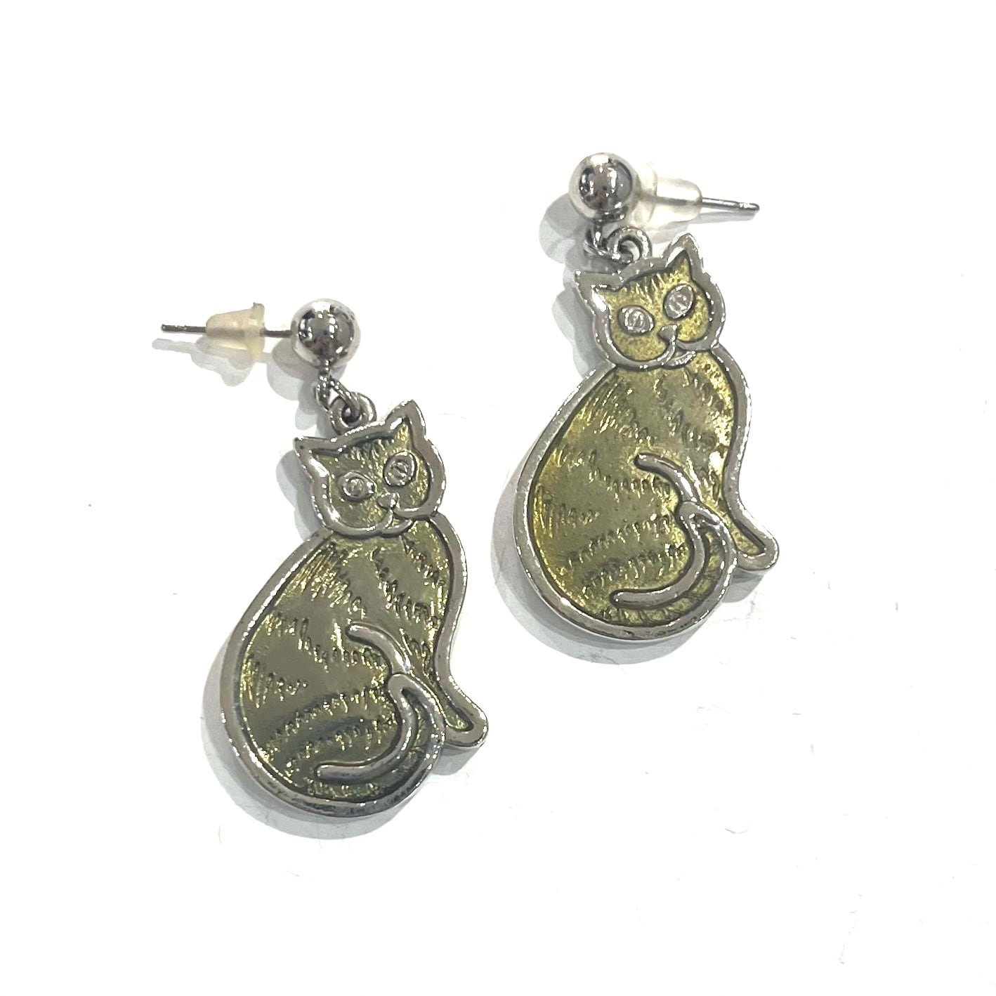 AVON】2358 1990s アメリカ製 PRETTY KITTY 猫 キャットピアス
