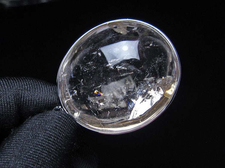 アイリスクォーツ 水晶 ペンダント 虹入り メール便可 一点物 112