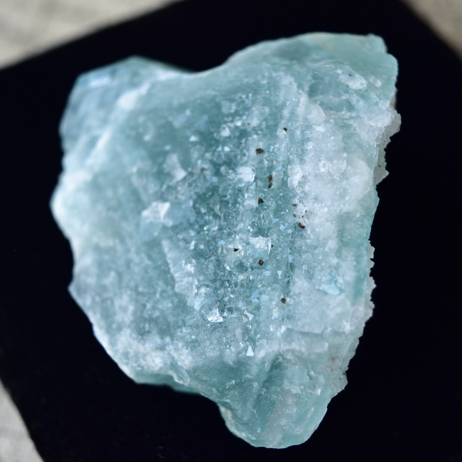 アイシー・ブルーグリーン・フローライト パイライト モロッコ産 158g