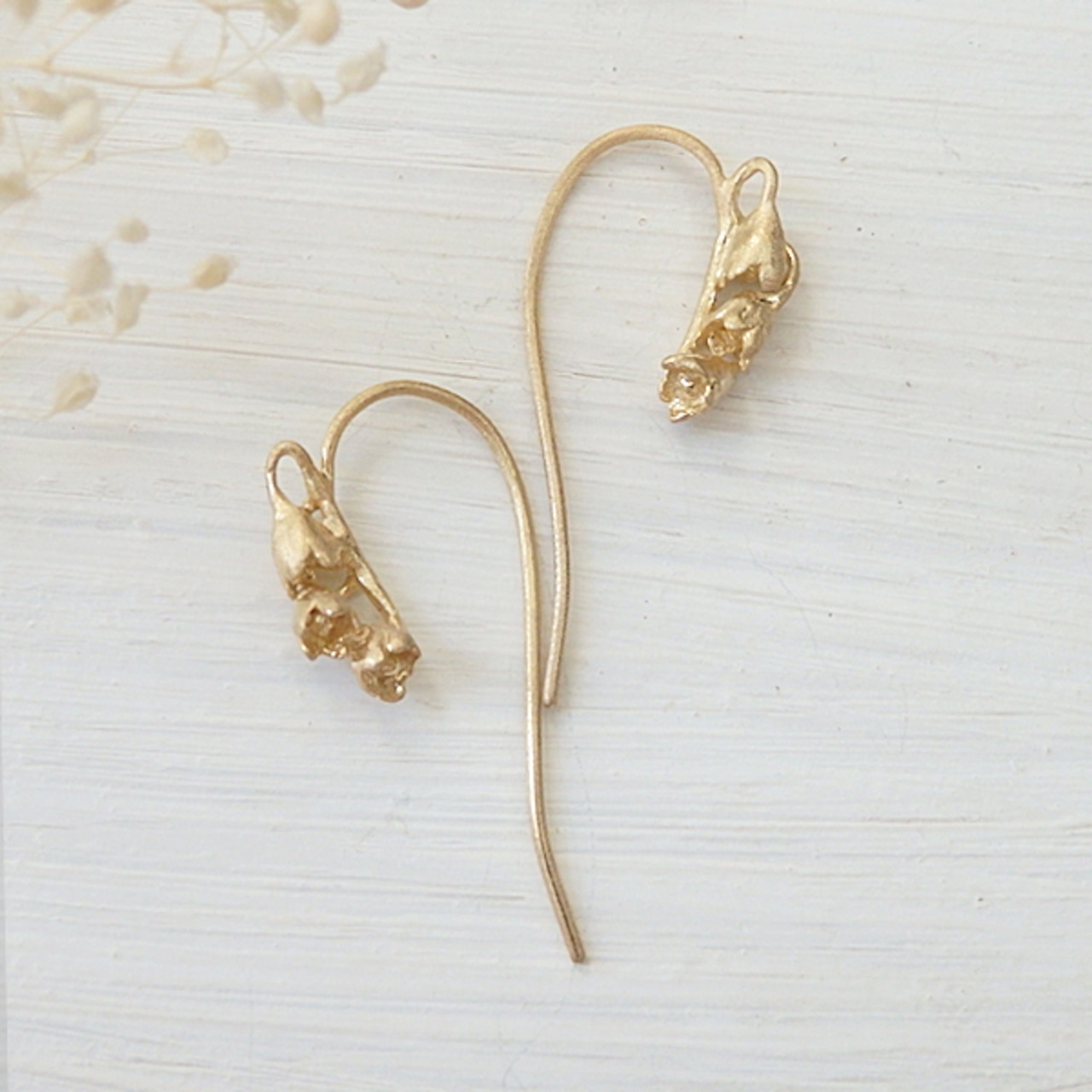 すずらんピアス(gold)
