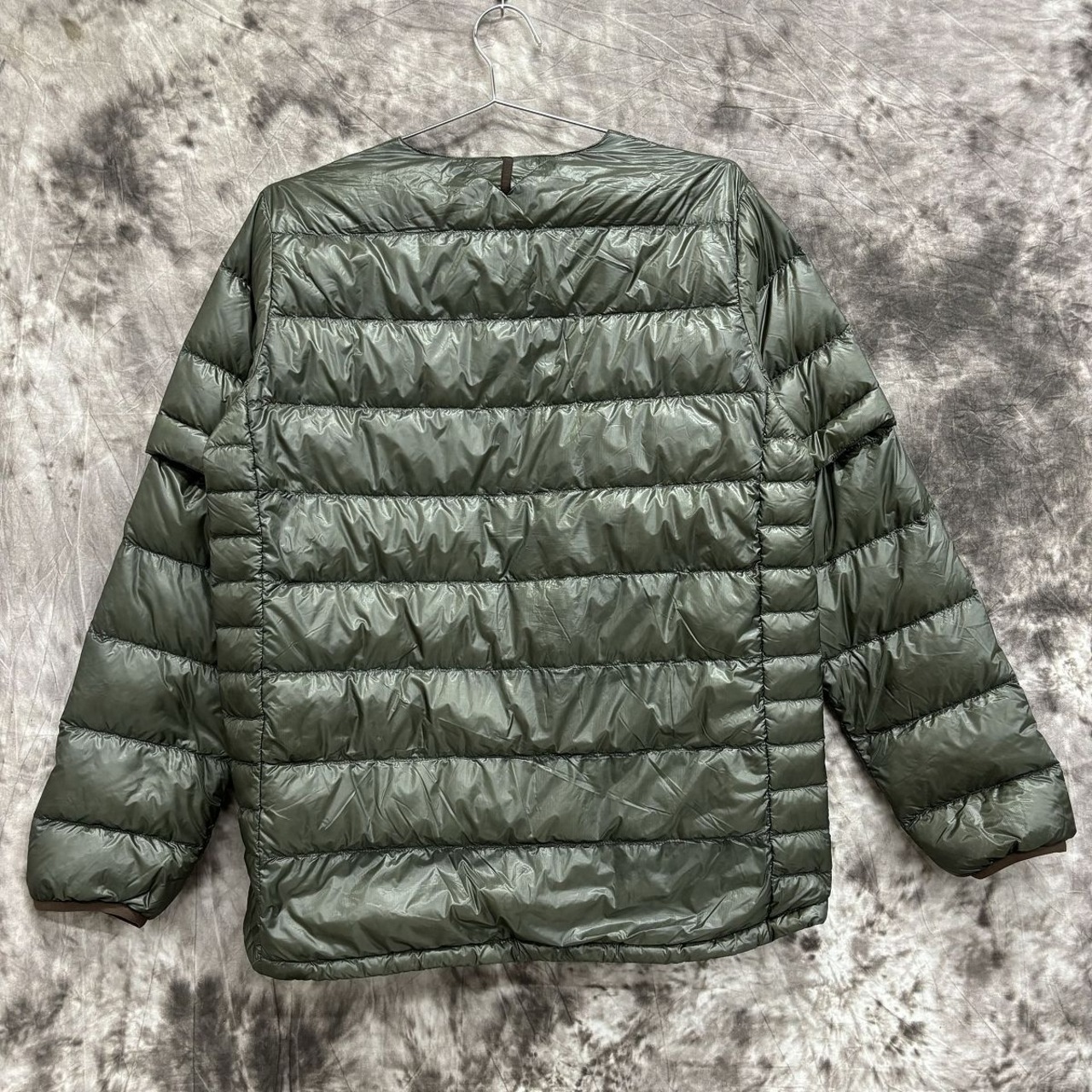 NANGA/ナンガ ノーカラーダウンジャケット/カーキ/XL | REALCLOTHES