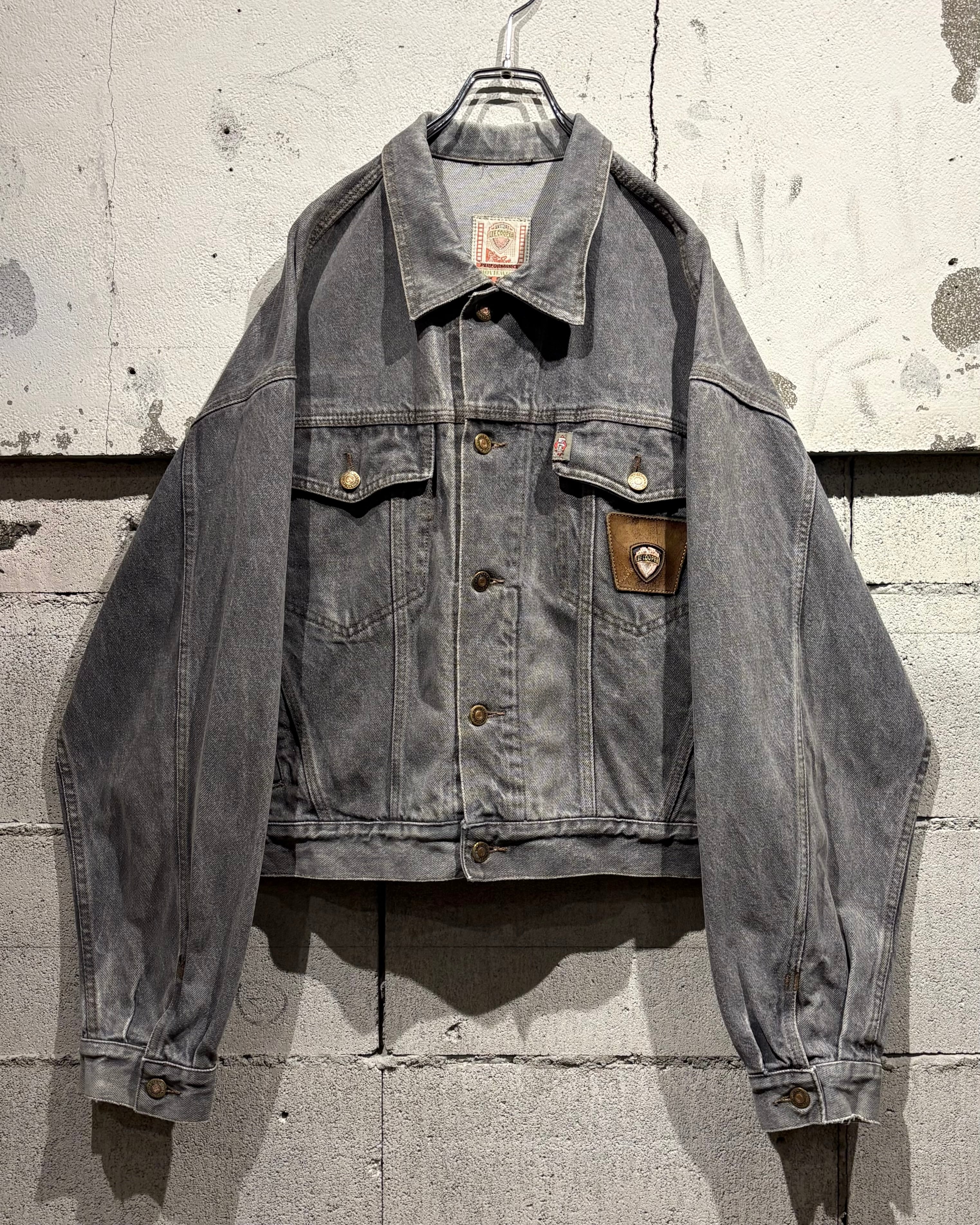 Caka otto】80's “Lee Cooper” “先染め” Euro Vintage Denim Jacket