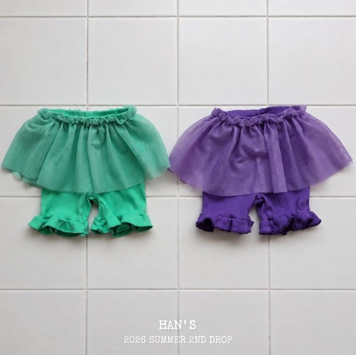 HANS 2nd［取寄］mesh skirt pants 26summer