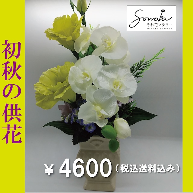 そのまま飾れる 花器付きアレンジ　【そわ花】Ｂ070