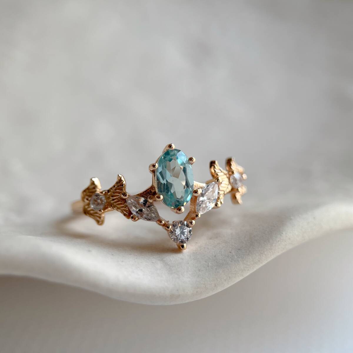 天然アパタイトリング　silver925製