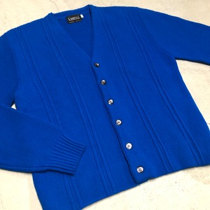 1970'S CAMPUS ACRYLIC CARDIGAN BLUE