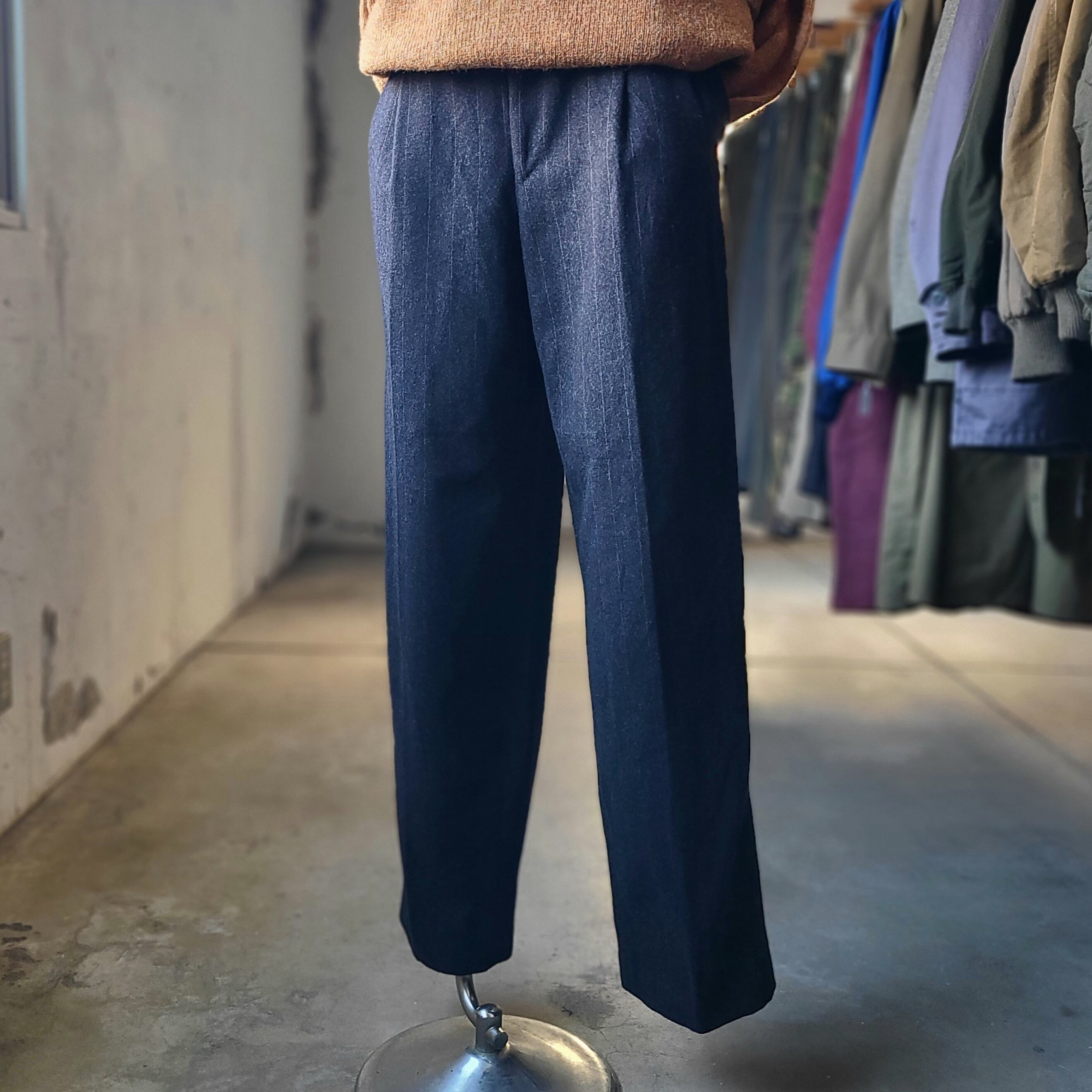 ストライプウールトラウザーズ | Bartage