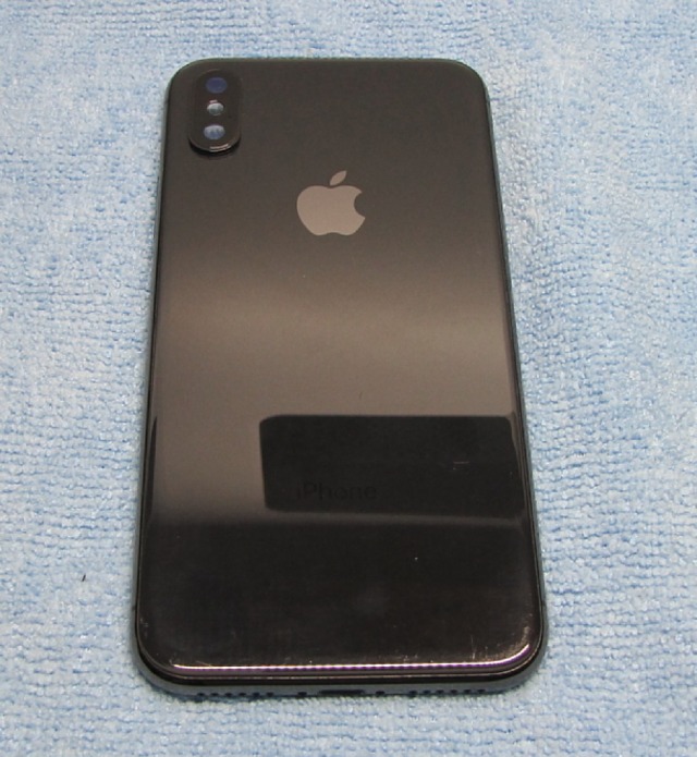 №56　iPhoneX バックパネル　スペースグレイ　アップル純正 ジャンク　アップル