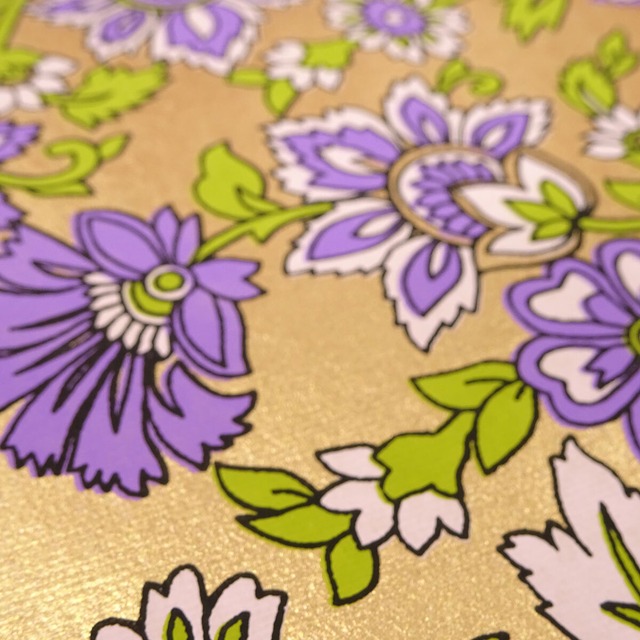 装飾紙 Indian Paper 約50x70cm Screen Print Paper No.16