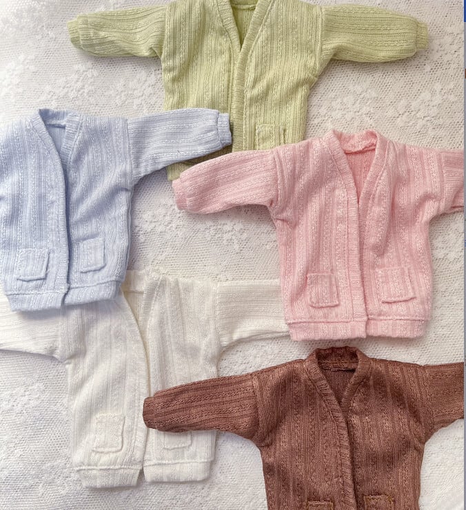 blythe,ob24サイズ 人形服 ドール用ミニカーディガン