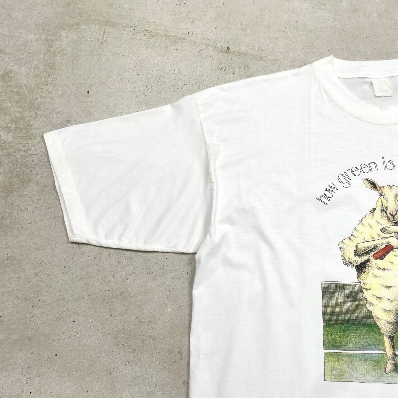00年代 Simon Drew Dartmouth アートプリントTシャツ アニマル 羊