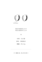 Yongcheng S925 シルバーニッチデザイン銅コインイヤリング女性レトロ古い人格コインイヤリングイヤリング 2021 新 雍程珠宝首饰实力供应商67662406787