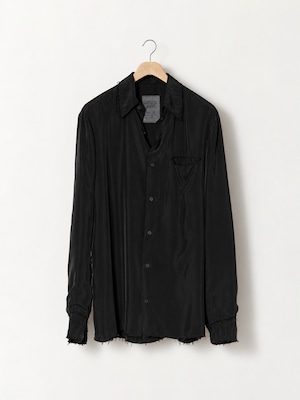 GABRIELA COLL GARMENTS DOUBLE CUPRO POCKET SHIRT BLACK S11-157