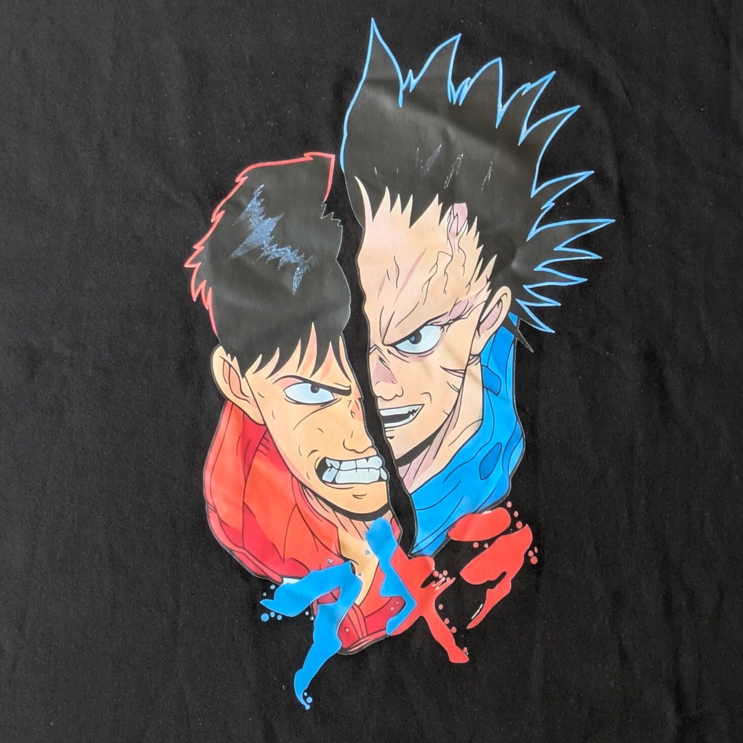 【 AKIRA ( アキラ ) 】『金田 / 鉄雄 アキラ』Tシャツ BLACK / 映画Tシャツ / 大友克洋 〚アメリカン雑貨 アメトイ〛