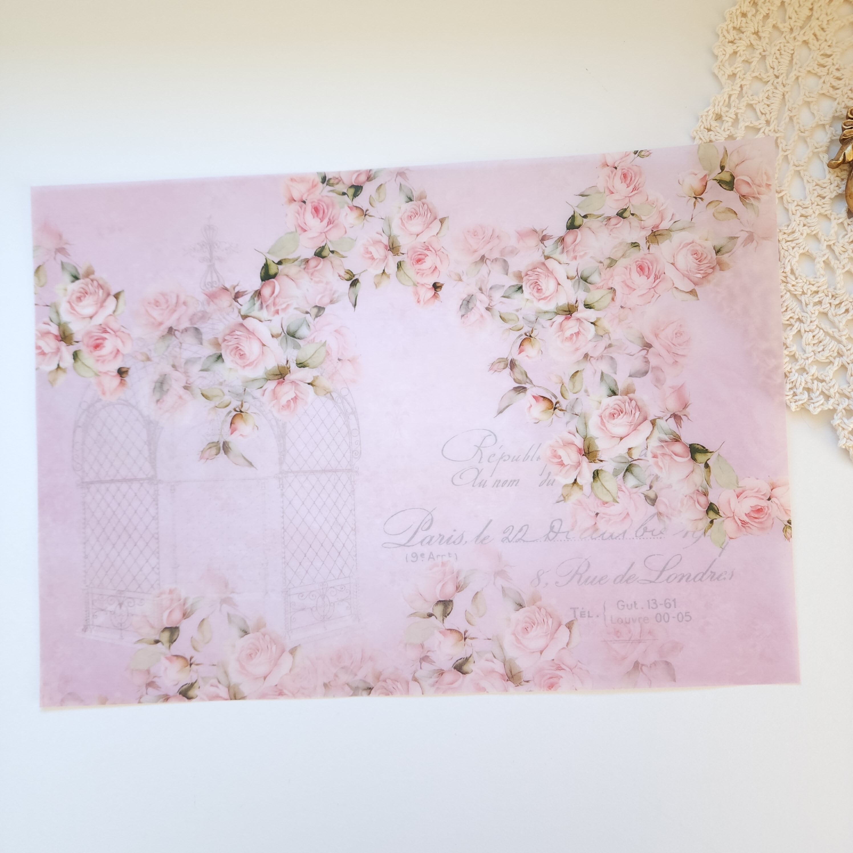 再販】パールと花のトレーシングペーパー | Capucine Design