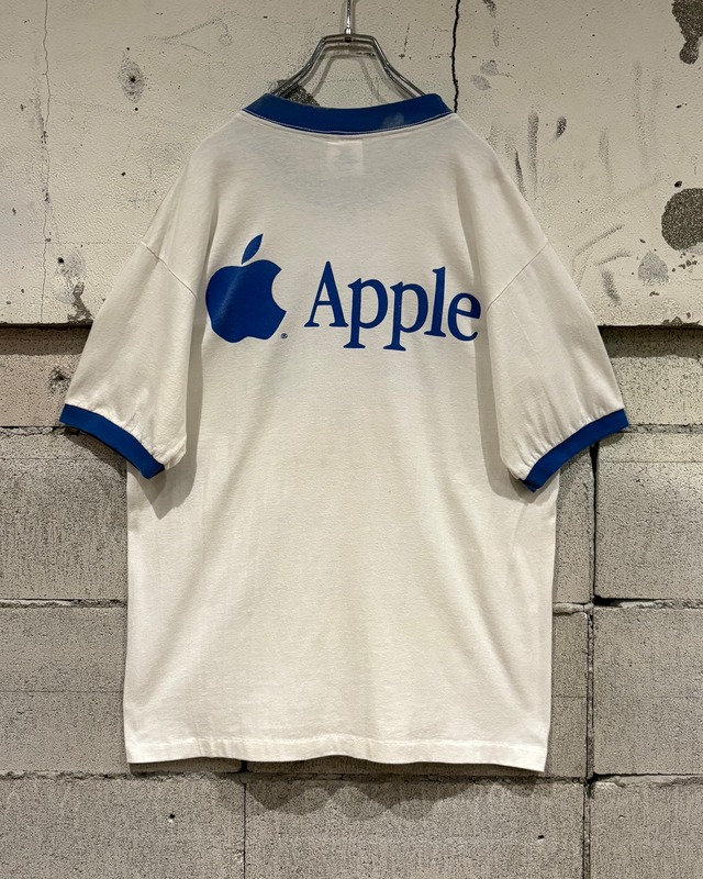 【Caka otto】"U.S. Space Academy" "Apple" 90's Vintage Ringer T-Shirt