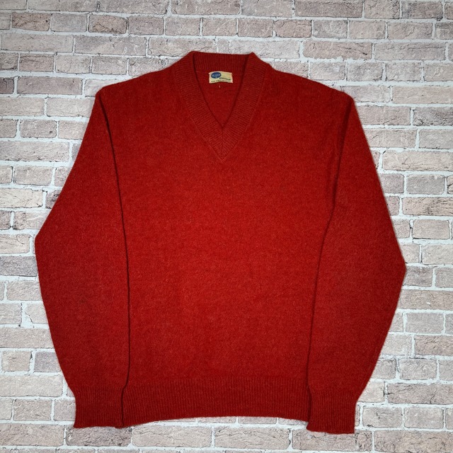 1960'S PILGRIM WOOL V-NECK SWEATER